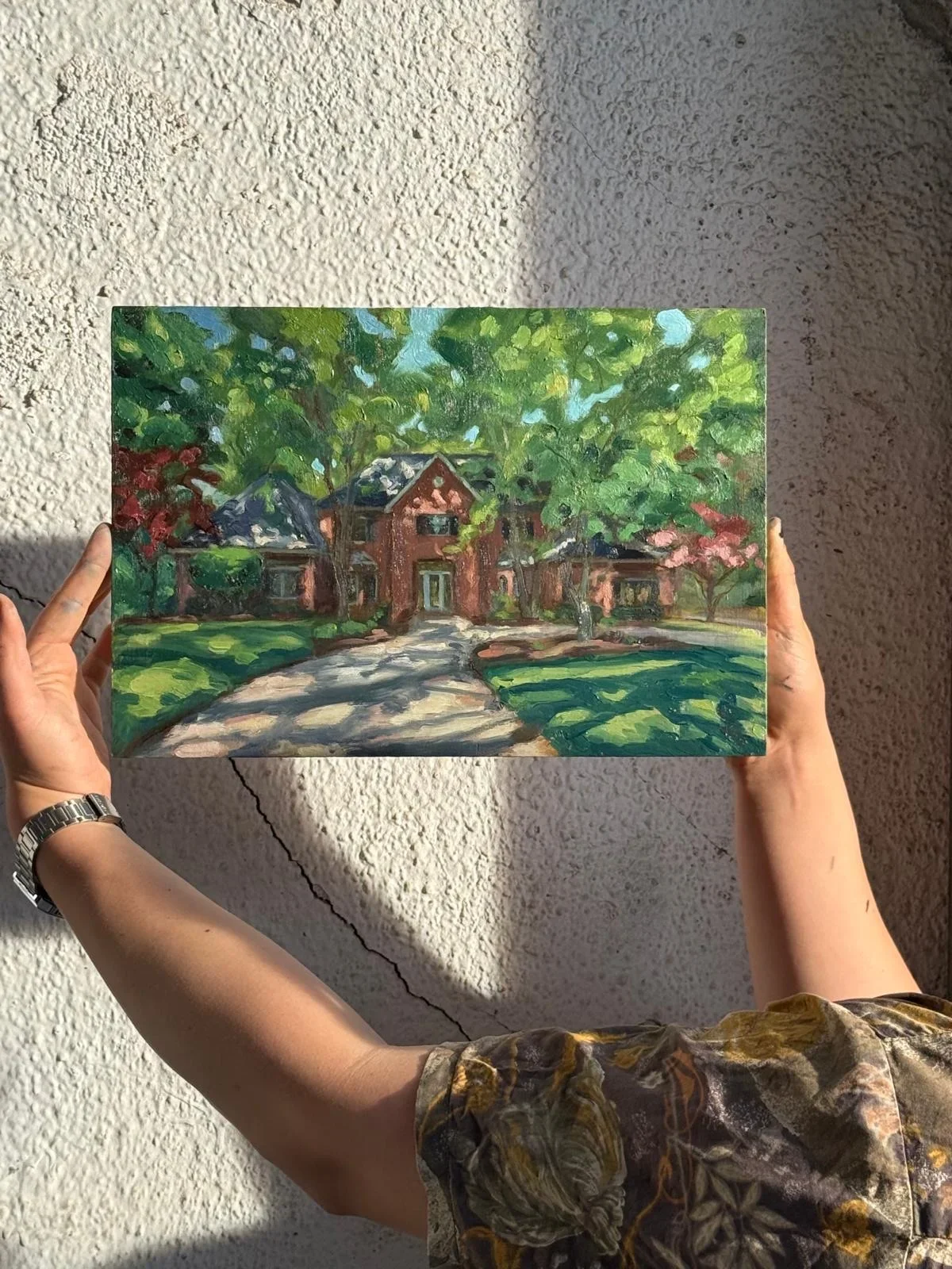 Original commissioned oil painting — T. Cheung-Damonte
