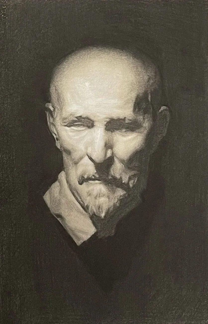 Classical cast drawing study — T. Cheung-Damonte