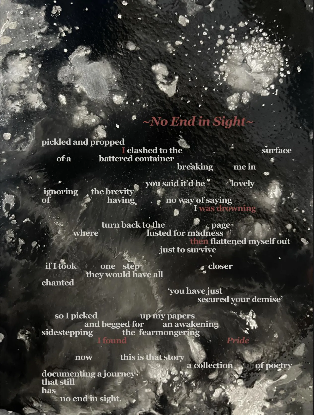 No End In Sight, Print (originally made with ink), 2026 — T. Cheung-Damonte