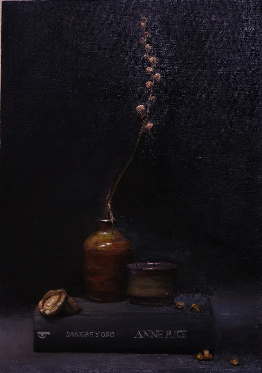 Sangre y Oro, Oil on linen canvas, 2023 — T. Cheung-Damonte