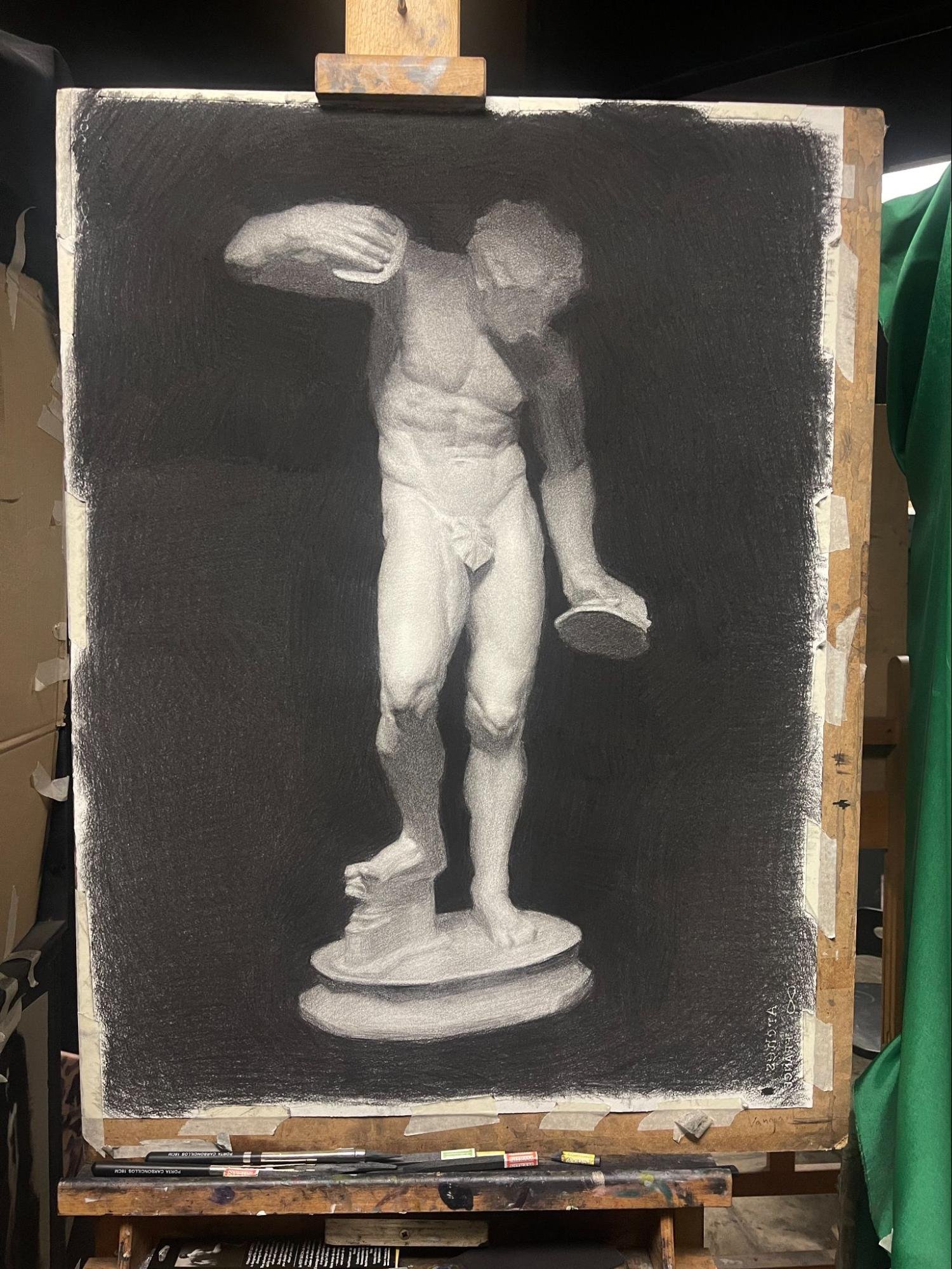 Classical still life oil painting study showing objects, light, and composition mastery